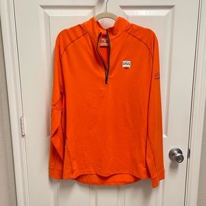 Levelwear Orange Houston Open Quarter Zip Pullover